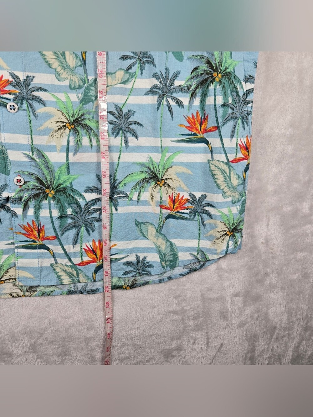 Tommy Bahama Mens XL Button Shirt Nova Wave Palmero Stripe Floral Seersucker NWT - Picture 8 of 10